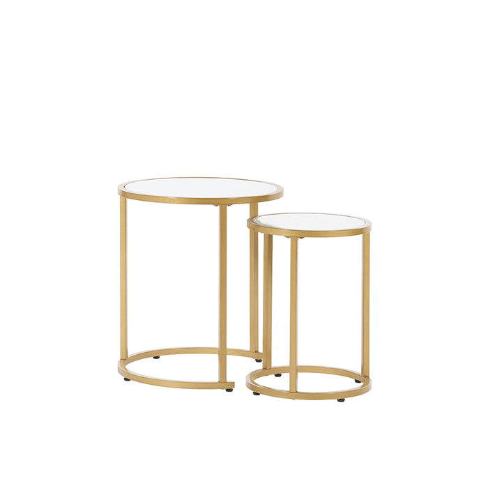 2-Piece Round Side and End Nesting Tables  